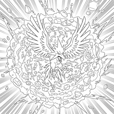 Zapdos i elektrisk explosion