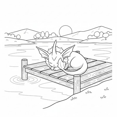 Vaporeon målarbilder