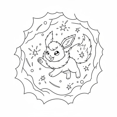 Flareon jagar gnistor i mörkret