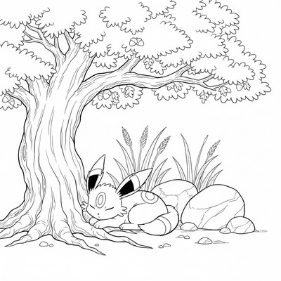 Umbreon målarbilder