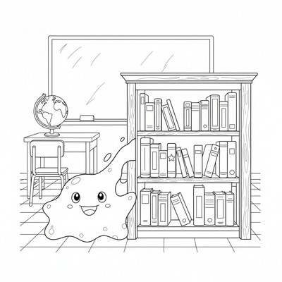 Ditto förvandlas till en bokhylla i klassrummet