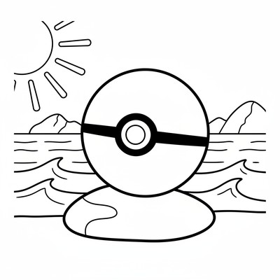 Pokémonboll målarbilder