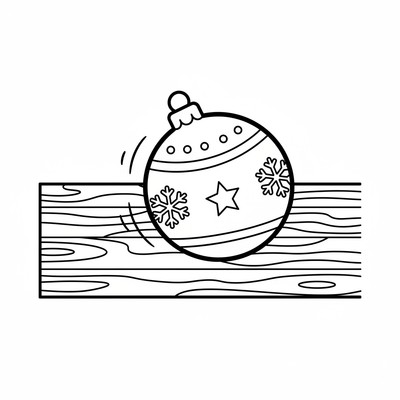 Julkula rullar över ett bord av trä