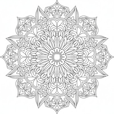 Blommor mandala av solroskärnor och blad