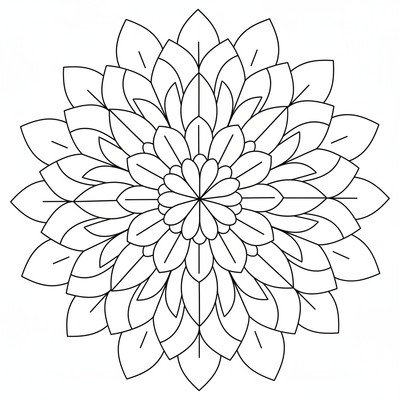 Mandala fylld av fjädrar i lager
