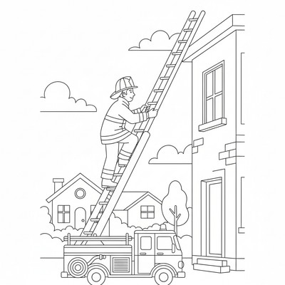 Brandman målarbilder