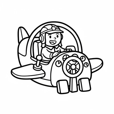 Pilot sitter i cockpit med kontrollerna