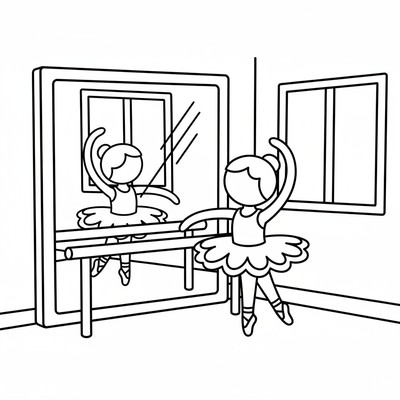 Ballerina målarbilder