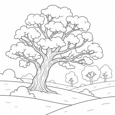 Träd täckt av frost