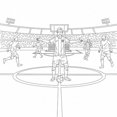 FC Barcelona Xavi styr spelet från mitten