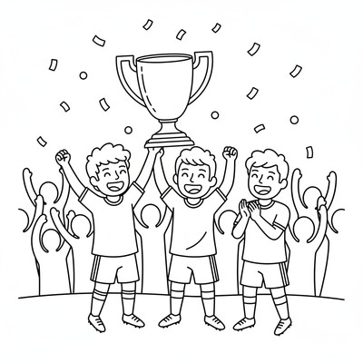 FC Barcelona spelare firar seger med pokal