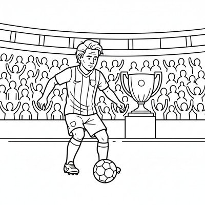 FC Barcelona Iniesta driver bollen i final