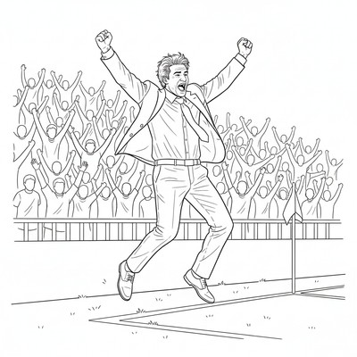 Atlético Madrid Diego Simeone jublar vid sidlinjen