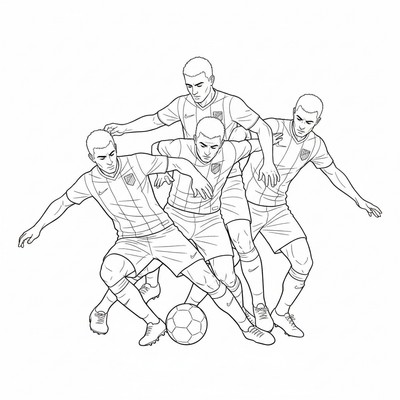 Atlético Madrid spelare kämpar i närkamp