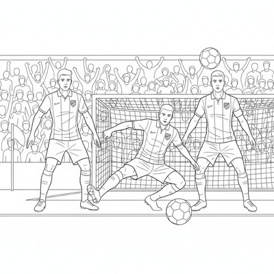 Atlético Madrid backlinje försvarar starkt