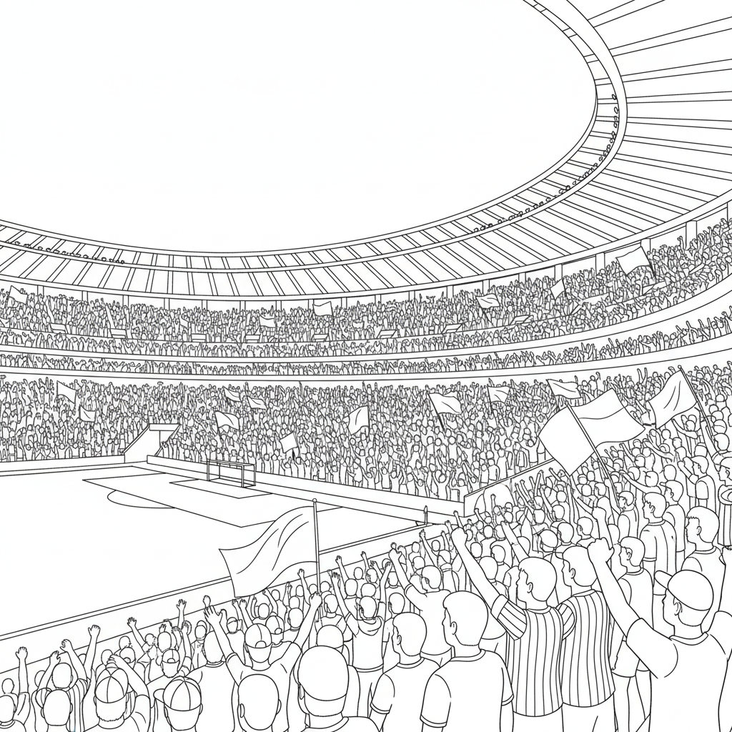 Atlético Madrid supportrar fyller Wanda Metropolitano