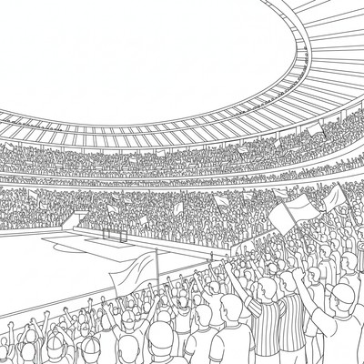 Atlético Madrid supportrar fyller Wanda Metropolitano