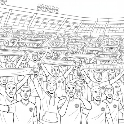 Manchester United supportrar sjunger “Glory Glory”