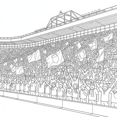 Manchester United supportrar fyller Stretford End