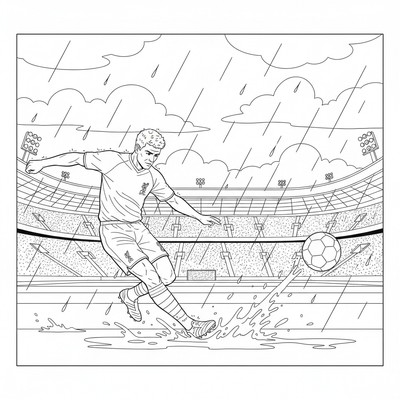 Liverpool Steven Gerrard skjuter långskott i regn