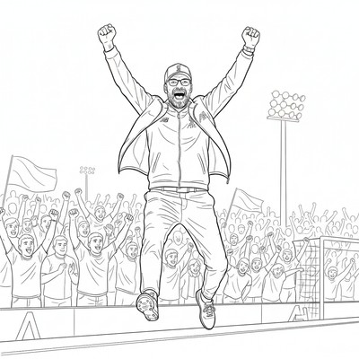 Liverpool Jürgen Klopp jublar vid sidlinjen