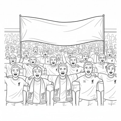 Liverpool supportrar sjunger “You’ll Never Walk Alone”