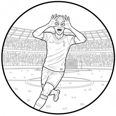 Tottenham Dele Alli gör målgest med fingrar