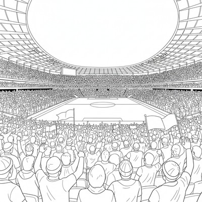 Tottenham supportrar fyller nya arenan