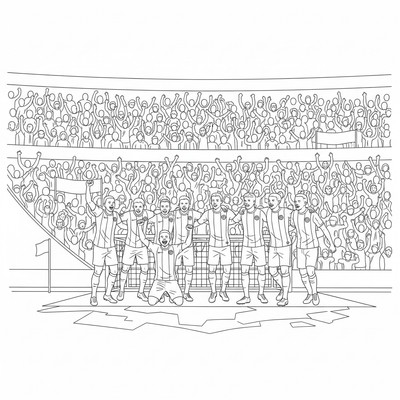 PSG lag firar mål framför kurvan