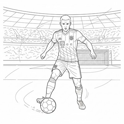 Bayern München Arjen Robben skär in från kanten