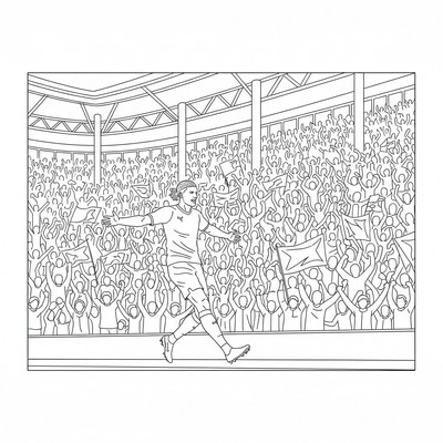 Borussia Dortmund Erling Haaland gör målgest framför Yellow Wall