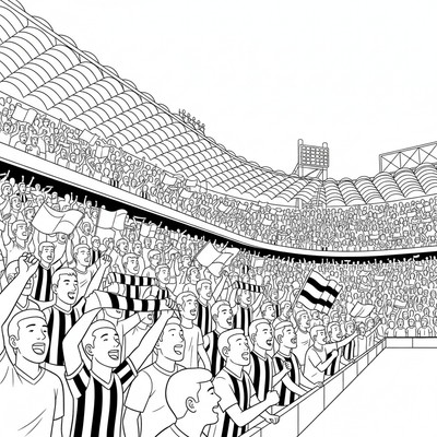 Inter supportrar fyller San Siro i blått och svart