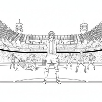 AC Milan Paolo Maldini styr försvaret på San Siro