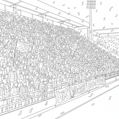 IFK Göteborg supportrar fyller bortasektion i derbyt