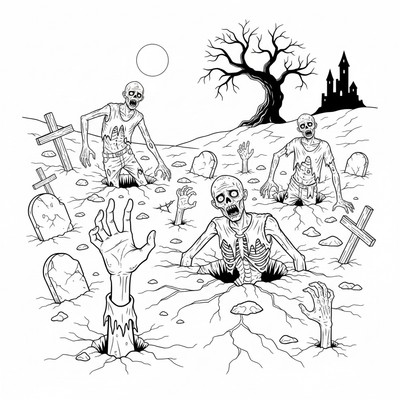 Zombie reser sig ur marken