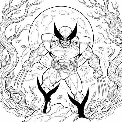 Wolverine visar sina klor i månsken