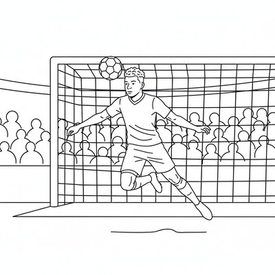 Mbappé nickar bollen mot mål