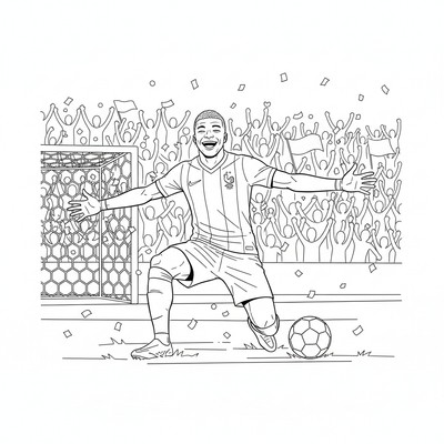 Mbappé firar segermål i final