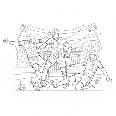 Mbappé dribblar förbi två spelare