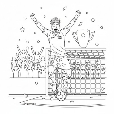 Neymar firar mål i final