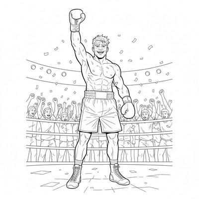 Boxning målarbilder