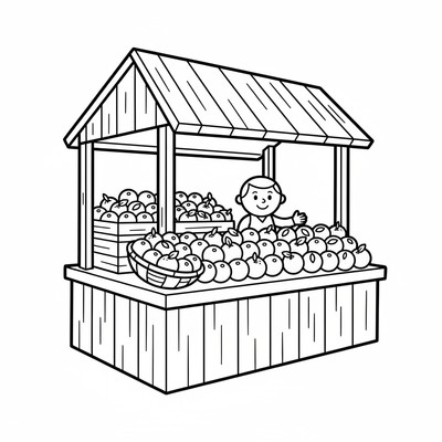 Frukt marknadsstånd fullt av apelsiner