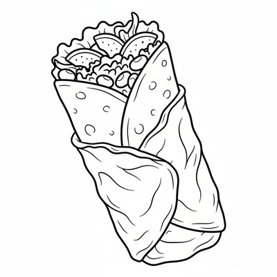 Snabbmat burrito i folie