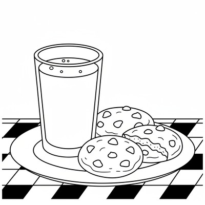 Dryck mjölk i glas med kakor