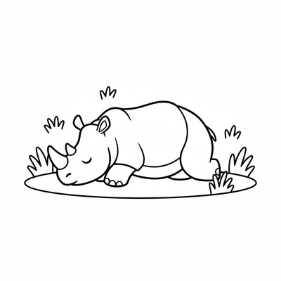 Noshörning målarbilder