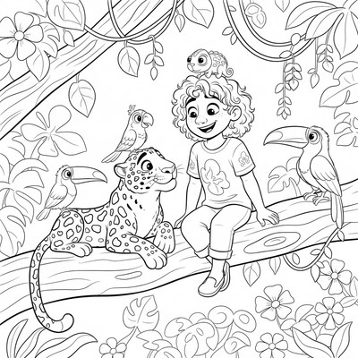 Encanto Antonio pratar med djur