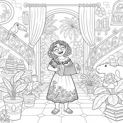 Encanto Mirabel sjunger i familjens hus