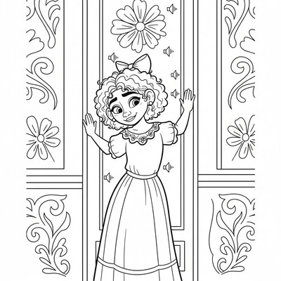 Encanto Dolores lyssnar vid väggen