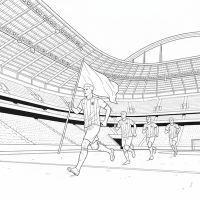 Hammarby IF spelare springer in på Tele2 Arena