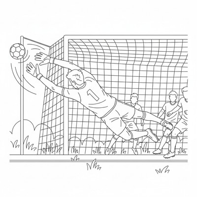 Hammarby IF målvakt gör en räddning